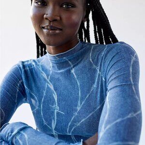 Urban outfitters blue light tye dye body suit